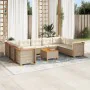 Juego de sofás jardín con cojines beige 10 pzas ratán sintético von , Gartensets - Ref: Foro24-3261985, Preis: 745,74 €, Raba...