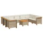 Juego de sofás jardín con cojines beige 10 pzas ratán sintético von , Gartensets - Ref: Foro24-3261985, Preis: 745,74 €, Raba...