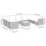Juego de sofás jardín con cojines beige 10 pzas ratán sintético von , Gartensets - Ref: Foro24-3261985, Preis: 745,74 €, Raba...