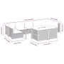 Set de sofás de jardín con cojines 9 pzas ratán sintético beige von , Gartensets - Ref: Foro24-3261991, Preis: 696,05 €, Raba...
