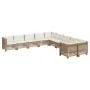 Juego de sofás jardín con cojines beige 10 pzas ratán sintético by , Garden sets - Ref: Foro24-3262048, Price: 862,03 €, Disc...