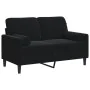 Sofá de 2 plazas con cojines terciopelo negro 120 cm by , Sofas - Ref: Foro24-3278214, Price: 246,72 €, Discount: %