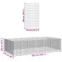 Recinto corral animales 24 paneles hierro galvanizado 54x100 cm by , Cages and habitats for small animals - Ref: Foro24-33213...