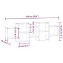 Estantería de pared madera ingeniería envejecida 129x18x42 cm von , Regale und Regale - Ref: Foro24-853225, Preis: 52,36 €, R...