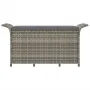 Banco de jardín con cojín ratán sintético gris 116x46x57 cm by , garden benches - Ref: Foro24-363421, Price: 114,73 €, Discou...