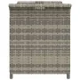 Banco de jardín con cojín ratán sintético gris 116x46x57 cm by , garden benches - Ref: Foro24-363421, Price: 114,73 €, Discou...