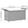 Banco de jardín con cojín ratán sintético gris 116x46x57 cm by , garden benches - Ref: Foro24-363421, Price: 114,73 €, Discou...