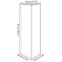 Jardinera triangular acero galvanizado 30x26x75 cm by , Pots and planters - Ref: Foro24-851153, Price: 58,15 €, Discount: %