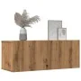 Muebles para TV de pared 2 unidades roble artesanal 80x30x30 cm by , TV Furniture - Ref: Foro24-857016, Price: 76,11 €, Disco...
