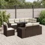 Set de sofás de jardín 9 pzas y cojines ratán sintético marrón von , Gartensets - Ref: Foro24-3269303, Preis: 701,35 €, Rabat...
