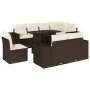 Set de sofás de jardín 9 pzas y cojines ratán sintético marrón von , Gartensets - Ref: Foro24-3269303, Preis: 701,35 €, Rabat...