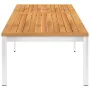Tumbona de madera maciza de acacia y acero inoxidable de , Tumbonas - Ref: Foro24-46493, Precio: 208,65 €, Descuento: %