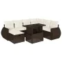 Set sofás de jardín 8 piezas y cojines ratán sintético marrón von , Gartensets - Ref: Foro24-3275163, Preis: 580,24 €, Rabatt: %
