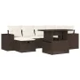 Juego de sofás de jardín 7 piezas con cojines ratán PE marrón von , Gartensets - Ref: Foro24-3275303, Preis: 518,76 €, Rabatt: %