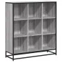 Estantería madera y metal gris Sonoma 97,5x33x107,5 cm de , Librerías y estanterías - Ref: Foro24-3300863, Precio: 110,55 €, ...