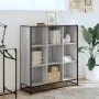 Estantería madera y metal gris Sonoma 97,5x33x107,5 cm de , Librerías y estanterías - Ref: Foro24-3300863, Precio: 110,55 €, ...