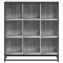 Estantería madera y metal gris Sonoma 97,5x33x107,5 cm de , Librerías y estanterías - Ref: Foro24-3300863, Precio: 110,55 €, ...