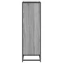 Estantería madera y metal gris Sonoma 97,5x33x107,5 cm de , Librerías y estanterías - Ref: Foro24-3300863, Precio: 110,55 €, ...