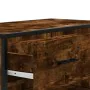 Zapatero de madera y metal roble ahumado 75x38x97,5 cm by , Shoe racks and shoe organizers - Ref: Foro24-3300877, Price: 107,...