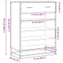 Zapatero de madera y metal roble ahumado 75x38x97,5 cm by , Shoe racks and shoe organizers - Ref: Foro24-3300877, Price: 107,...