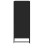 Zapatero de madera de ingeniería y metal negro 75x38x97,5 cm de , Zapateros y organizadores de calzado - Ref: Foro24-3300875,...
