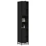 Armario baño madera ingeniería y metal negro 35x37,5x188,5 cm by , Bathroom furniture - Ref: Foro24-3300880, Price: 157,15 €,...