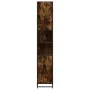 Armario de baño madera y metal roble ahumado 35x37,5x188,5 cm de , Muebles de baño - Ref: Foro24-3300882, Precio: 139,66 €, D...