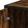 Armario de baño madera y metal roble ahumado 35x37,5x188,5 cm de , Muebles de baño - Ref: Foro24-3300882, Precio: 139,66 €, D...
