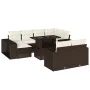 Set de sofás de jardín 11 pzas cojines ratán sintético marrón by , Garden sets - Ref: Foro24-3274586, Price: 689,18 €, Discou...