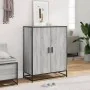 Zapatero madera de ingeniería y metal gris Sonoma 75x38x97,5 cm von , Schuhregale und Schuhorganisatoren - Ref: Foro24-330086...
