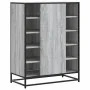 Zapatero madera de ingeniería y metal gris Sonoma 75x38x97,5 cm von , Schuhregale und Schuhorganisatoren - Ref: Foro24-330086...