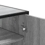 Zapatero madera de ingeniería y metal gris Sonoma 75x38x97,5 cm von , Schuhregale und Schuhorganisatoren - Ref: Foro24-330086...