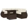 Set sofás de jardín 6 piezas y cojines ratán sintético marrón de , Conjuntos de jardín - Ref: Foro24-3268533, Precio: 483,52 ...