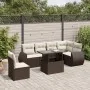 Juego de sofás de jardín 7 piezas con cojines ratán PE marrón by , Garden sets - Ref: Foro24-3268573, Price: 539,06 €, Discou...