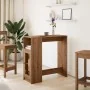 Mesa alta con estantes madera roble artisian 101x40x103,5 cm by , Kitchen and dining tables - Ref: Foro24-854372, Price: 93,8...