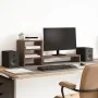 Soporte monitor con organizador escritorio madera marrón roble by , Computer bases and risers - Ref: Foro24-854739, Price: 24...