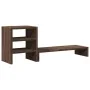 Soporte monitor con organizador escritorio madera marrón roble by , Computer bases and risers - Ref: Foro24-854739, Price: 24...