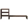 Soporte monitor con organizador escritorio madera marrón roble by , Computer bases and risers - Ref: Foro24-854739, Price: 24...