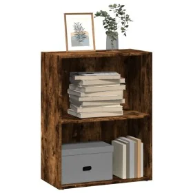 Estantería madera de ingeniería roble ahumado 60x30x77 cm de , Librerías y estanterías - Ref: Foro24-857894, Precio: 34,18 €,...