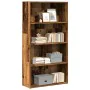 Estantería madera de ingeniería color envejecido 80x30x152 cm de , Librerías y estanterías - Ref: Foro24-857947, Precio: 72,1...