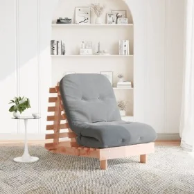 Futón sofá cama con colchón madera maciza Douglas 70x206x11 cm by , Futones - Ref: Foro24-846754, Price: 169,75 €, Discount: %