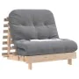 Futón sofá cama con colchón madera maciza de pino 80x206x11 cm by , Futones - Ref: Foro24-846756, Price: 186,16 €, Discount: %