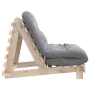 Futón sofá cama con colchón madera maciza de pino 80x206x11 cm by , Futones - Ref: Foro24-846756, Price: 186,16 €, Discount: %