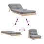 Futón sofá cama con colchón madera maciza de pino 80x206x11 cm by , Futones - Ref: Foro24-846756, Price: 186,16 €, Discount: %