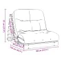 Futón sofá cama con colchón madera maciza de pino 80x206x11 cm by , Futones - Ref: Foro24-846756, Price: 186,16 €, Discount: %