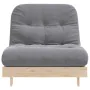 Futón sofá cama con colchón madera maciza de pino 90x206x11 cm by , Futones - Ref: Foro24-846761, Price: 203,93 €, Discount: %