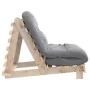 Futón sofá cama con colchón madera maciza de pino 90x206x11 cm by , Futones - Ref: Foro24-846761, Price: 203,93 €, Discount: %
