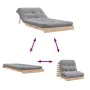 Futón sofá cama con colchón madera maciza de pino 90x206x11 cm by , Futones - Ref: Foro24-846761, Price: 203,93 €, Discount: %