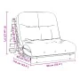 Futón sofá cama con colchón madera maciza de pino 90x206x11 cm by , Futones - Ref: Foro24-846761, Price: 203,93 €, Discount: %