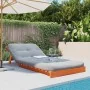 Futón sofá cama con colchón madera maciza marrón 90x206x11 cm by , Futones - Ref: Foro24-846763, Price: 228,79 €, Discount: %